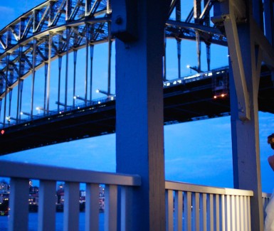 Sydney waterfront wedding with harbour view